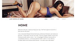Desktop Screenshot of ladysophiastjames.com